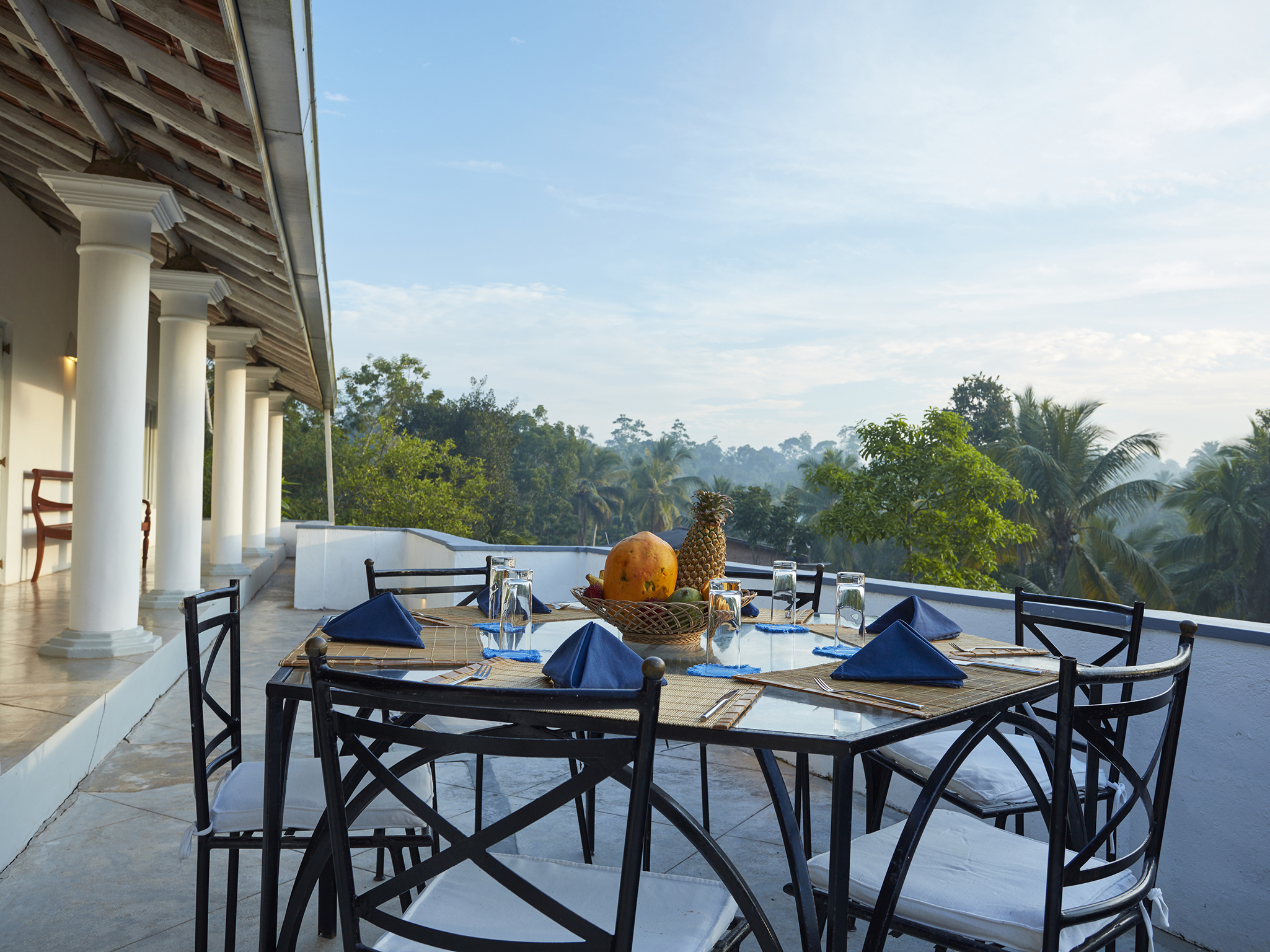 Pooja Kanda - Terrace dining - Villa Pooja Kanda, Habaraduwa-Koggala, South Coast
